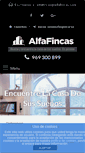 Mobile Screenshot of alfafincas.com